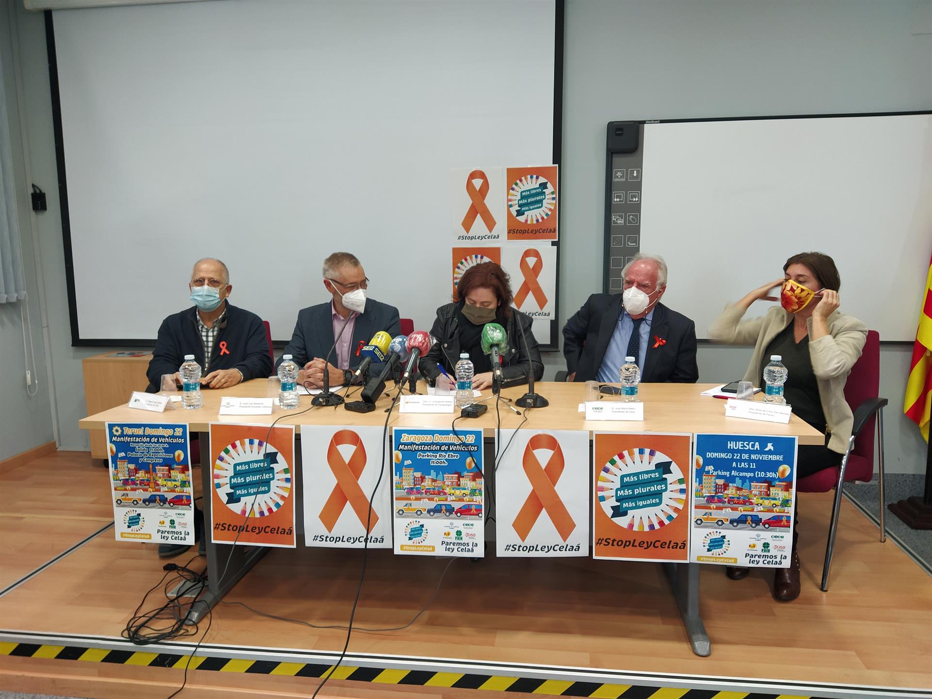 Sector de la enseñanza concertada se manifesta este domingo en contra de la Ley Celaá en las tres capitales de provincia. - EUROPA PRESS