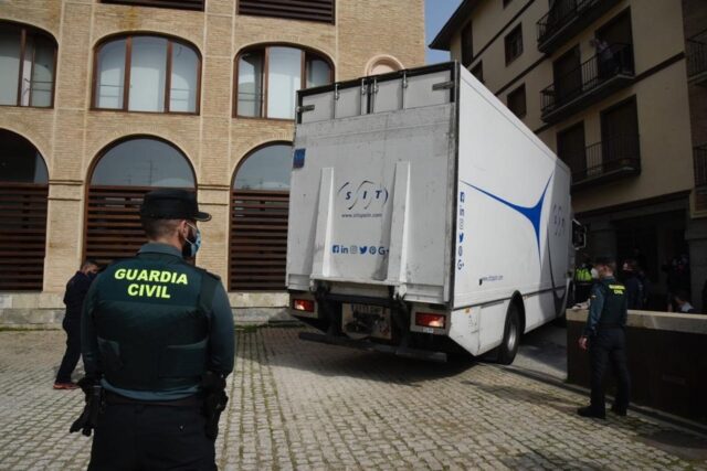 Llegan a Barbastro 42 bienes de las parroquias aragonesas que estaban en Lleida