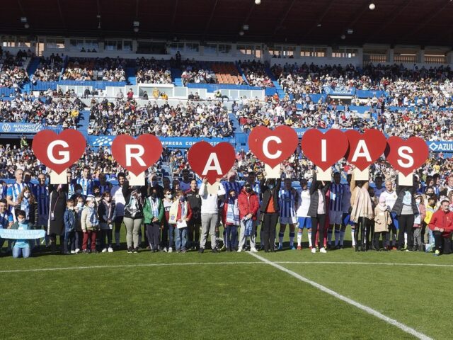 Zaragoza.- Un total de 15.000 personas arropan a los niños de Aspanoa en La Romareda